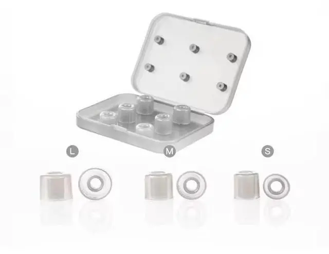 Alt view image 7 of 7 - DUNU S&S Stage Studio Silicone Eartips S/M/L (3pairs) for Nozzle Diameter from 4mm 5.5mm for Stage Studio for MOONDROP ARIA,DUNU Titan S2 (S/M/L(Each Size 1 Pair))