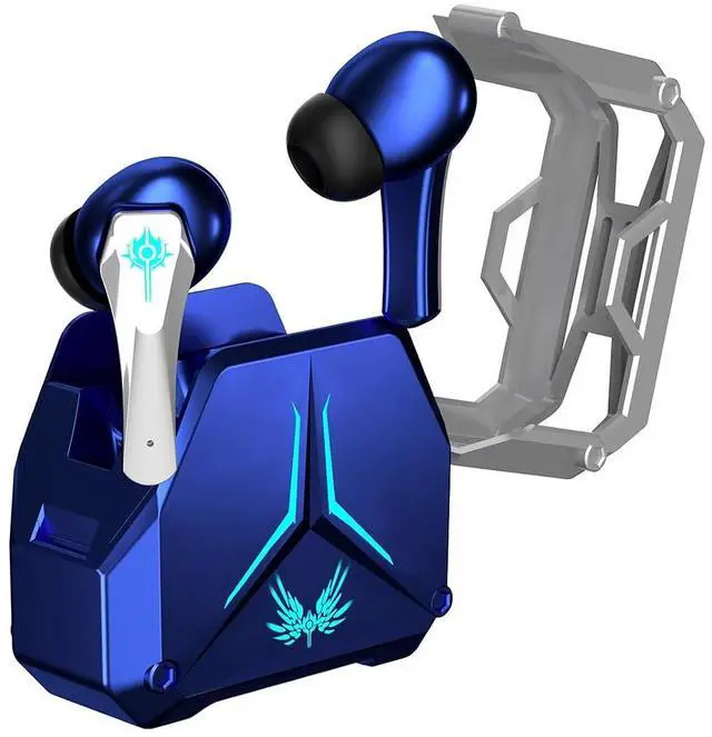 Main image of Blue True Wireless Earbuds with Mic Microphone Bluetooth 5.3 TWS Wireless Gaming Earbuds Low Latency Blue Tooth Ear Buds in Ear Headphones Bluetooth Ear Buds Earphones for iPhone Android