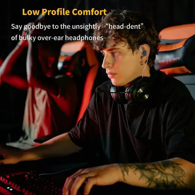Alt view image 5 of 7 - ZS10 Pro 2 USB C IEM with Mic for Gaming 4BA+1DD in Ear Monitors | Deep Bass Type C Headphone, Comfort Fit Sound Isolating Wired Earbuds, High Definition Decoding DSP with 4 EQ Modes