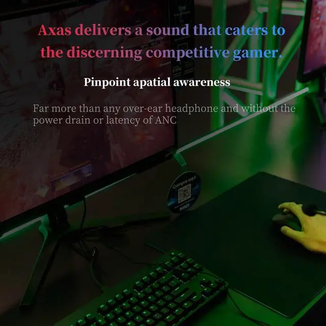 Alt view image 7 of 7 - Axas in Ear Monitor for Gaming IEM, Tuned for FPS 3.5mm Jack | Sound Isolating Earbuds, Comfortable Fit IEM, Low Profile Design, 360 Spatial Sound, White