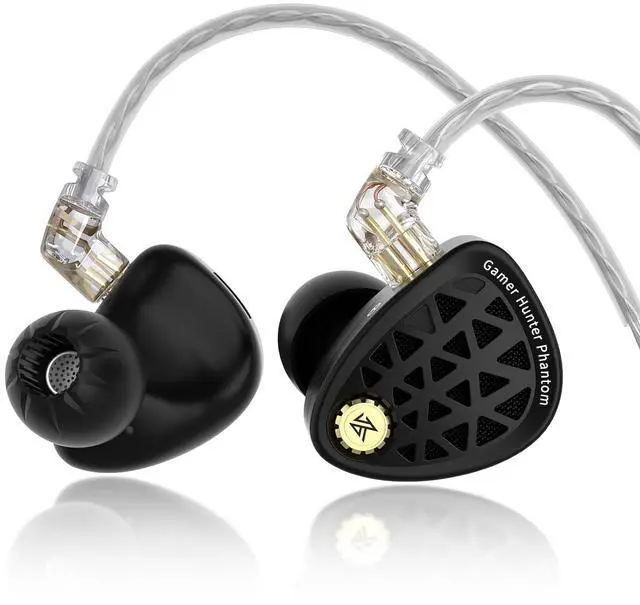Main image of Phantom in Ear Monitor Headphones, Gaming Earbuds USB C IEM | Full metal Cavity, Clear Sound & Deep Bass, Secure Fit Earphones for Audio Engineers, Musicians