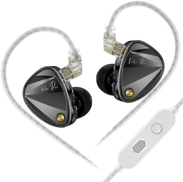 Main image of Vader Pro in Ear Monitors Gaming Earbuds, Triple Dynamic Driver IEM with 4 Tuning Switches, Clarity in All Frequency Stereo Sound Comfortable Noise Isolating Earphones for Stage and Studio (NMic)