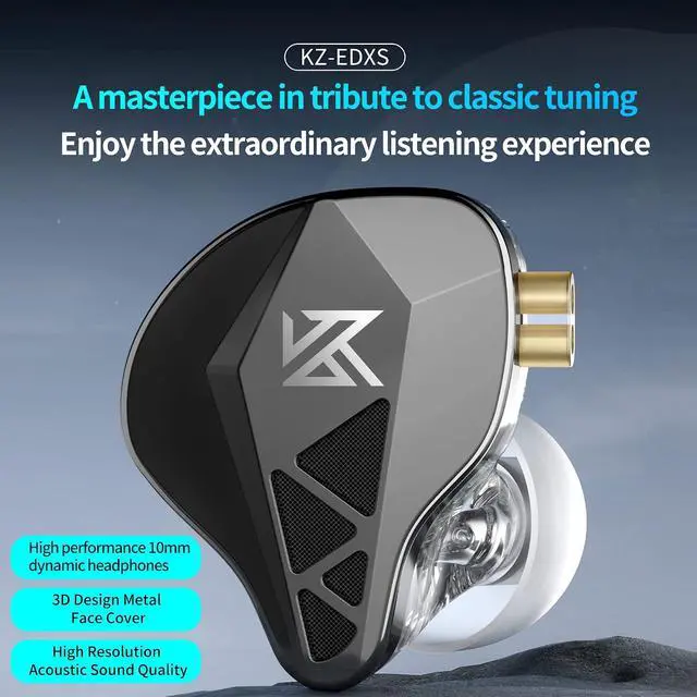 Alt view image 2 of 7 - EDXS in Ear Monitor Wired Earbuds, Sound Isolating Earphones Clarity Stereo Deep Bass HiFi IEM, Gaming Earbuds, 10mm High Performance Dynamic Driver, Secure Fit in Ear Headphones (Nomic)