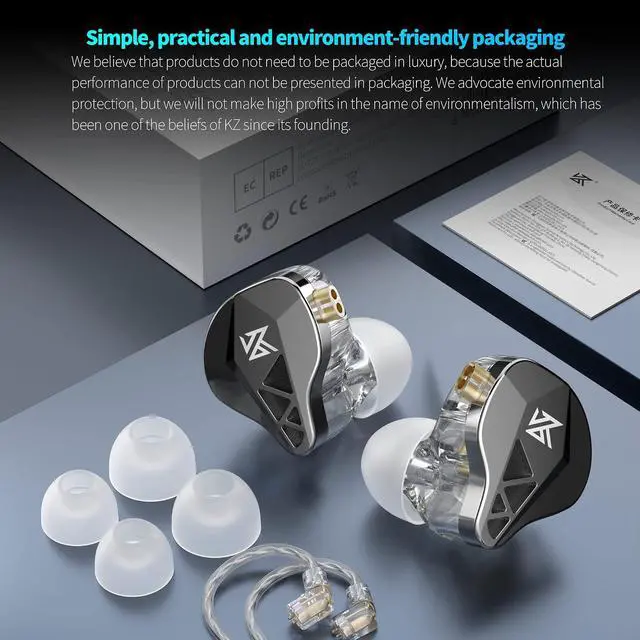 Alt view image 7 of 7 - EDXS in Ear Monitor Wired Earbuds, Sound Isolating Earphones Clarity Stereo Deep Bass HiFi IEM, Gaming Earbuds, 10mm High Performance Dynamic Driver, Secure Fit in Ear Headphones (Nomic)