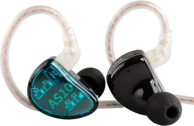 Main image of AS10 in Ear Monitor Gaming Headphone, 5BA Drivers HiFi Bass Noise Isolation Earbuds, Clarity in All Frequency Stereo Sound Comfortable Earphone for Audio Engineers, Musicians