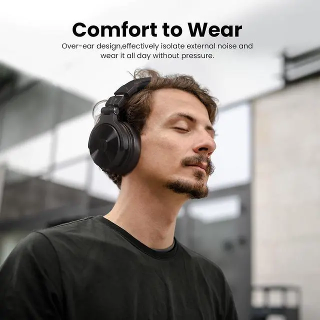 Alt view image 7 of 7 - Studio Max 1 20MS Low Latency Wireless DJ Headphones, 120H Playtime, Lossless Hi Res/LDAC Audio, Dual Mic ENC, Dongle/Bluetooth/Wired Connection for Studio Guitar and Gaming PC Computer