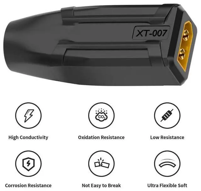 Alt view image 5 of 7 - XT60 Male SC100 Protocol to DC 7.4x5.0mm Female Fast Charging Adapter for RC Lipo Battery Quadcopter Multicopter Aeromodelling
