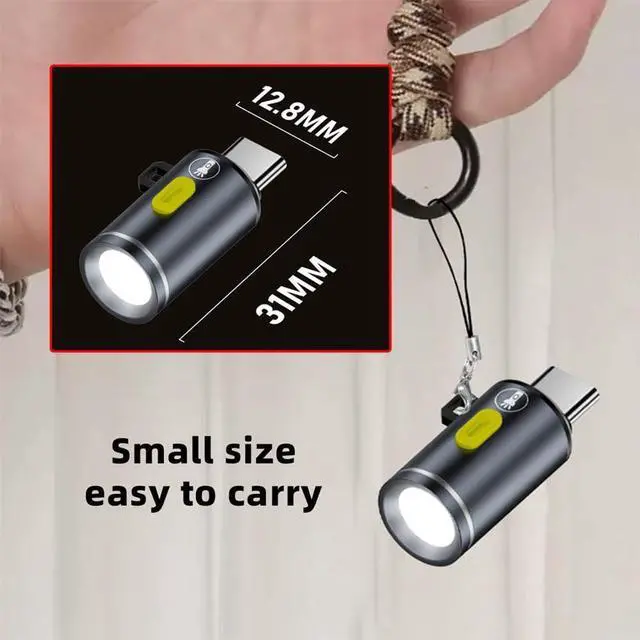 Alt view image 7 of 7 - xiwai USB-C LED Light Interior Atmosphere Lighting Type-C Male for Cycling Outdoors Walking Phone Laptop Charger Night Lamp 210 Lumens 2pcs/Set