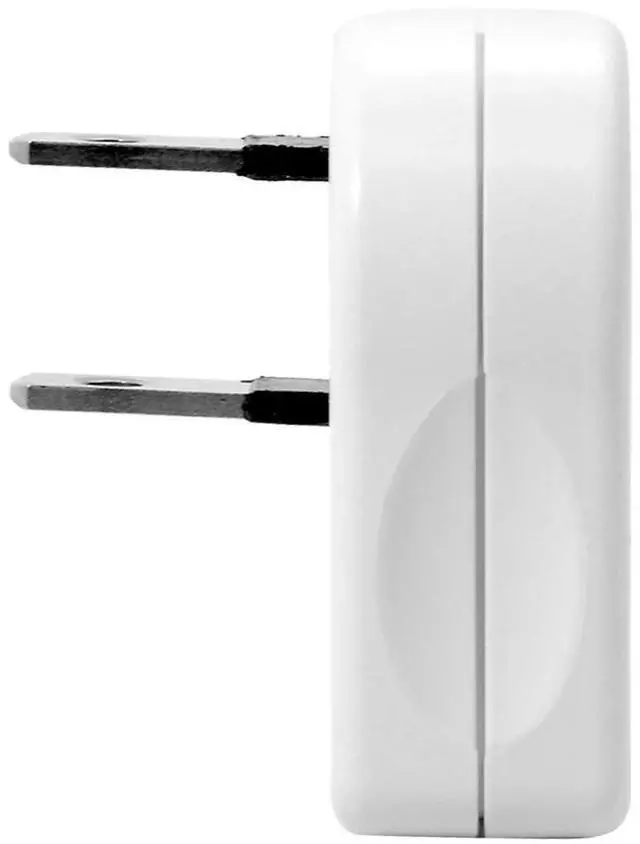 Alt view image 7 of 7 - xiwai NEMA 1-15P USA Outlet Saver Power Extension Adapter 2-Prong 2 Outlets 90 Degree Left Right Angled