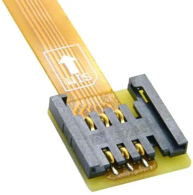 Alt view image 4 of 7 - chenyang GSM CDMA Standard UIM SIM Card Kit Male to Female Extension Soft Flat FPC Cable Extender 10cm