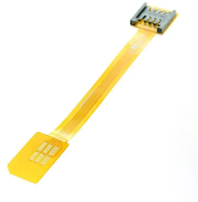 Alt view image 6 of 7 - chenyang GSM CDMA Standard UIM SIM Card Kit Male to Female Extension Soft Flat FPC Cable Extender 10cm
