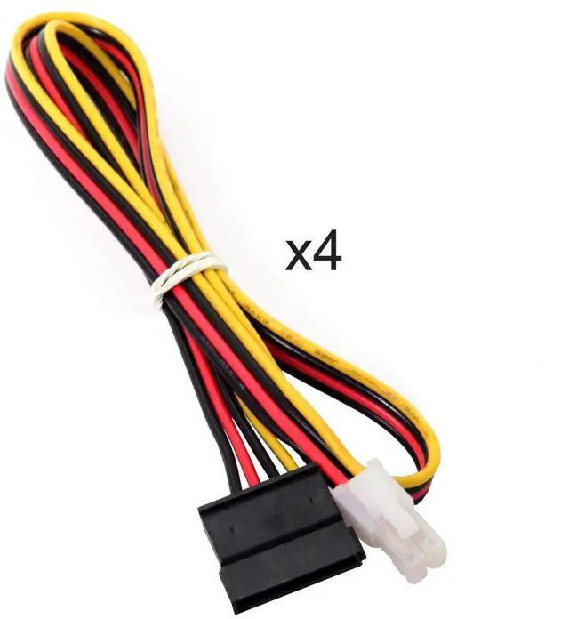 Alt view image 7 of 7 - JSER 4 SATA Hard Disk Control System Intelligent Control Management System HDD SSD Power Switch with PCI Bracket