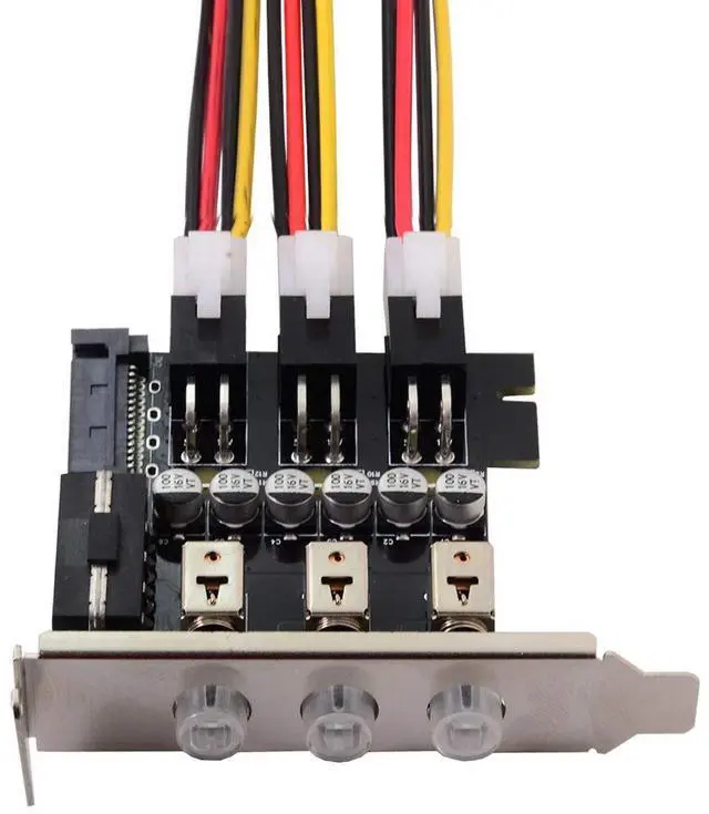 Alt view image 3 of 7 - xiwai 3 Hard Disk Control System Intelligent Control Management System HDD SSD Power Switch with Low Profile Bracket