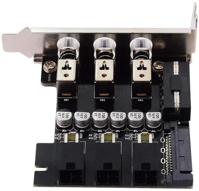 Alt view image 6 of 7 - xiwai 3 Hard Disk Control System Intelligent Control Management System HDD SSD Power Switch with Low Profile Bracket