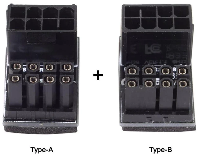 Alt view image 4 of 7 - xiwai 180 Degree Angled ATX 8Pin Female to 8pin Male Power Adapter for Desktops Graphics Card 2pcs/lot Black