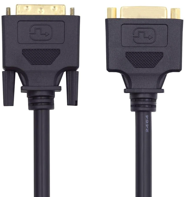 Main image of xiwai DVI 24+1 Male to Female Extension Cable 1.64FT/50cm, DVI-D Dual Link Digital Video for Monitor Graphics Card