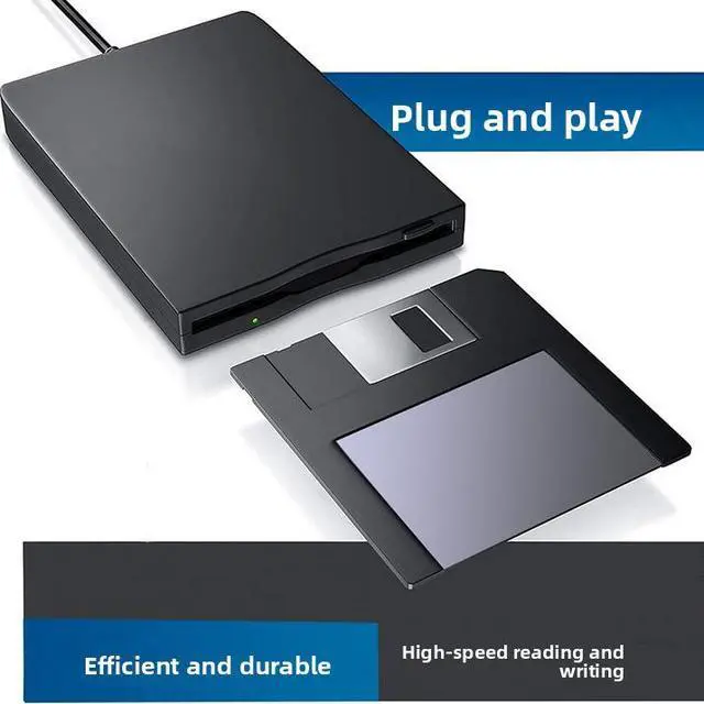 Alt view image 4 of 4 - Portable external floppy disk drive FDD 3.5-inch floppy disk drive for connecting to a computer for floppy disk reading and writing 1.44MB floppy disk capacityxd