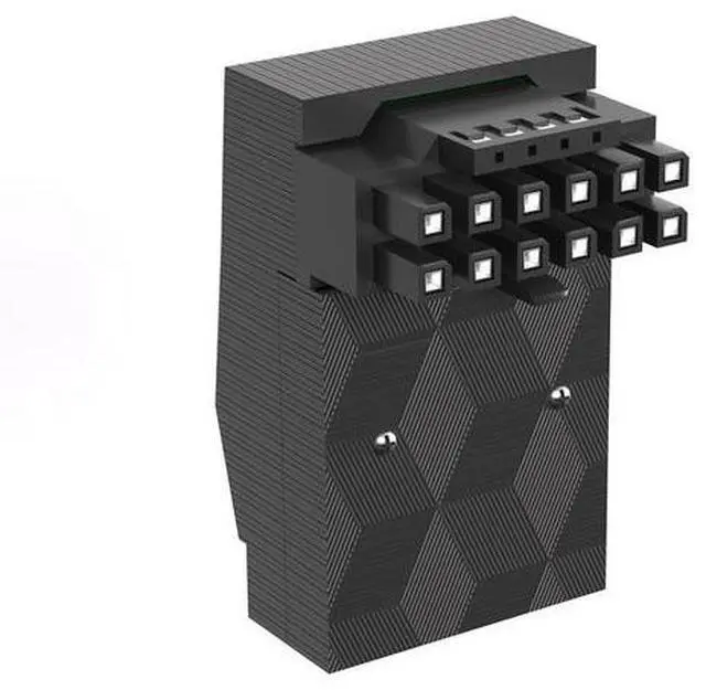 Main image of Computer accessories: 3090ti 40 series graphics card, 16P male to 16P female 90-degree A version right-angle adapter