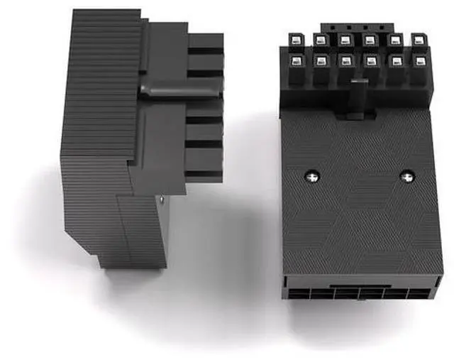 Alt view image 2 of 4 - Computer accessories: 3090ti 40 series graphics card, 16P male to 16P female 90-degree A version right-angle adapter