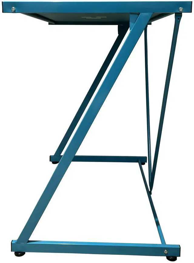 Alt view image 2 of 6 - Urban Shop Z-Shaped Student Desk, Blue
