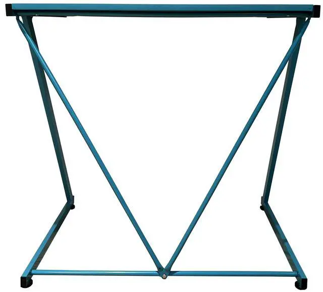 Alt view image 6 of 6 - Urban Shop Z-Shaped Student Desk, Blue