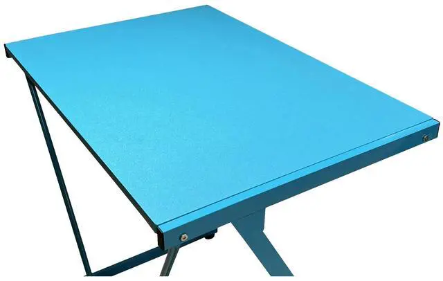 Alt view image 5 of 6 - Urban Shop Z-Shaped Student Desk, Blue