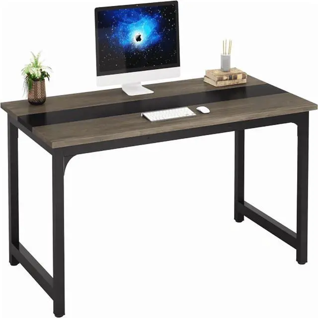 Alt view image 5 of 6 - Reversible L-Shaped Desk - 59×47in Spacious Desktop, Ergonomic Monitor Stand, 2-Tier Storage Shelves - for Small Home Offices & Gaming