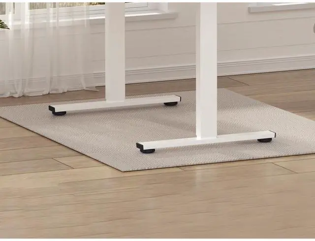 Alt view image 4 of 7 - MAYEERTY Electric Standing Desk, 48"x24" Dual Motor Adjustable Height Desk,White