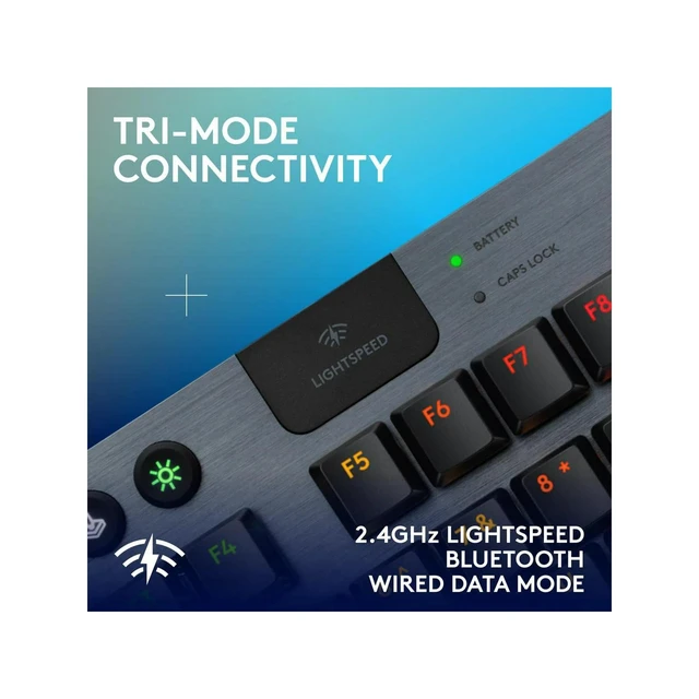 Alt view image 4 of 7 - Logitech G915 X LIGHTSPEED TKL Wireless Gaming Keyboard, Black English Clicky