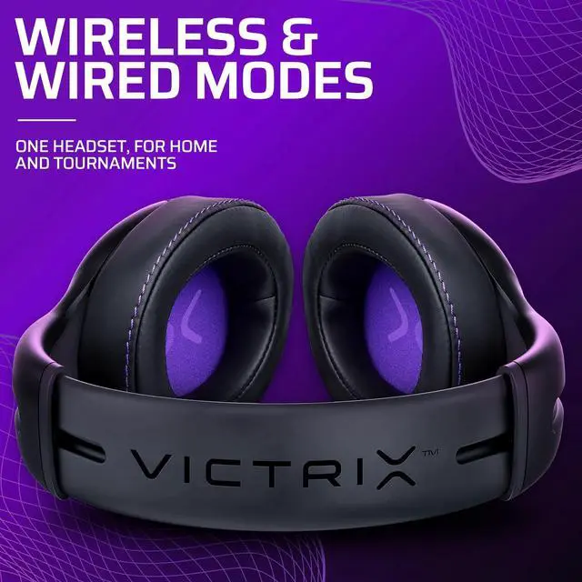 Main image of PDP Gaming Victrix Gambit Black Wireless or Wired Gaming Headset with Noise-Canceling Mic: E-Sports Pro Audio - Xbox Series X