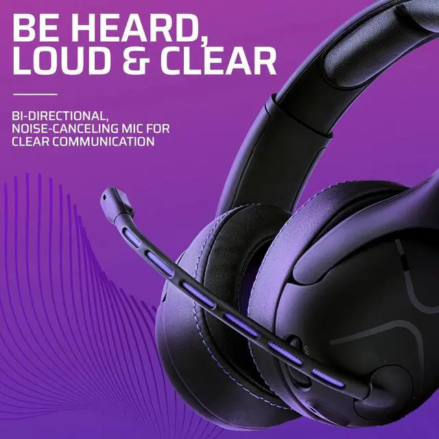 Alt view image 4 of 6 - PDP Gaming Victrix Gambit Black Wireless or Wired Gaming Headset with Noise-Canceling Mic: E-Sports Pro Audio - Xbox Series X