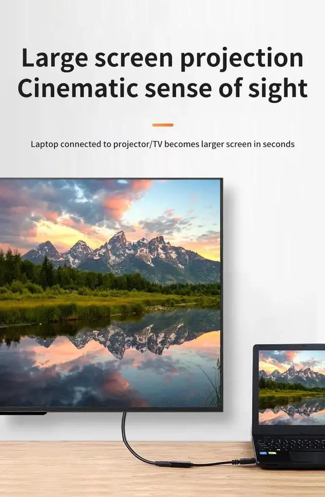 Alt view image 4 of 7 - DIXSG [6ft] 4K@60Hz 1080P DP to HDMI HD Cable Converter Cable Adapter For Laptop PC TV Box Monitor Display Port DisplayPort to HDMI Video Cable