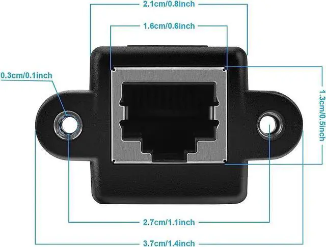 Alt view image 3 of 7 - Cat 6 Ethernet Cable Extension Cord, RJ45 Network Patch Cable -10 Feet (3 Meters) Male to Female Connector Support Cat6 / Cat5e / Cat5 Standards (Black, 2Pack)