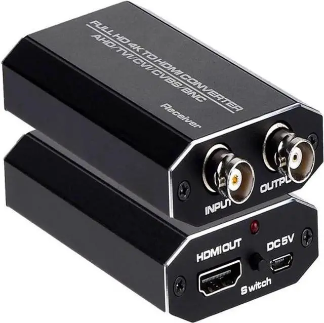 Main image of DIXSG TVI/CVI/AHD to HDMI Converter,Full HD 4K 720P/ 1080P/ 3MP/ 4MP/ 5MP/ 8MP BNC to HDMI Video Adapter for Monitor HDTV DVRs