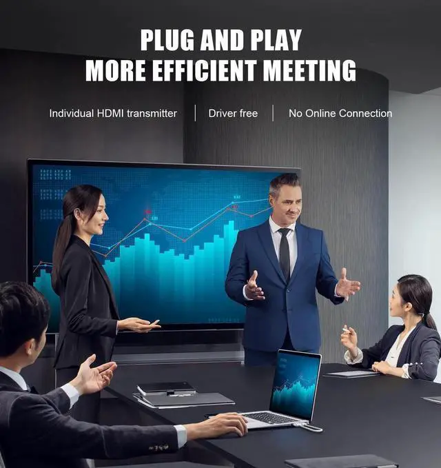 Alt view image 6 of 7 - DIXSG Wireless HDMI Transmitter and Receiver,Video Transmitter and Receiver Kit,98ft/1080P HDMI Extender Converter Adapter,Plug & Play,Streaming Media from Laptop,PC,PS4 to HDTV,Monitor,Projector