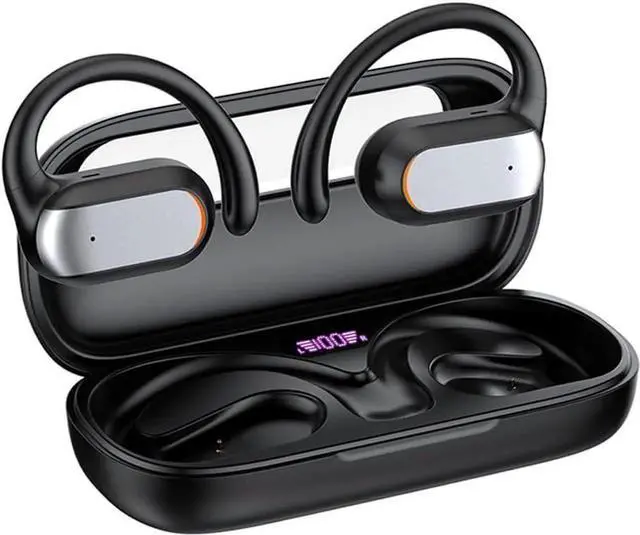 Main image of Open Ear Headphones Wireless 5.4 Earbuds Support 2 Devices Connecting Over-Ear Touch Control 16mm Speakers Ear Buds IP6 Waterproof Earphones 45H Playback LED Power Display Headset for Gym