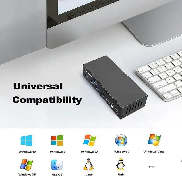 Alt view image 6 of 7 - HDMI KVM Switch Monitors 2 Computers, 8K60HZ/4K120Hz KVM Switch Dual Monitors 2 Computers with 4 USB 3.0 Port, HDMI KVM Switch 2 Port Support Button and Remote Switch, 2 PC Sharing 4 USB Devices