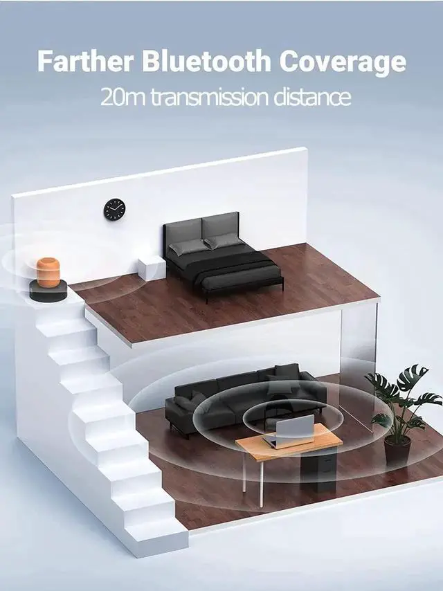 Alt view image 6 of 7 - USB Bluetooth Adapter for PC, USB Bluetooth 5.3 Dongle EDR Bluetooth Stick for PC, Desktop, Laptop Compatible with Windows 11/10/8.1/7