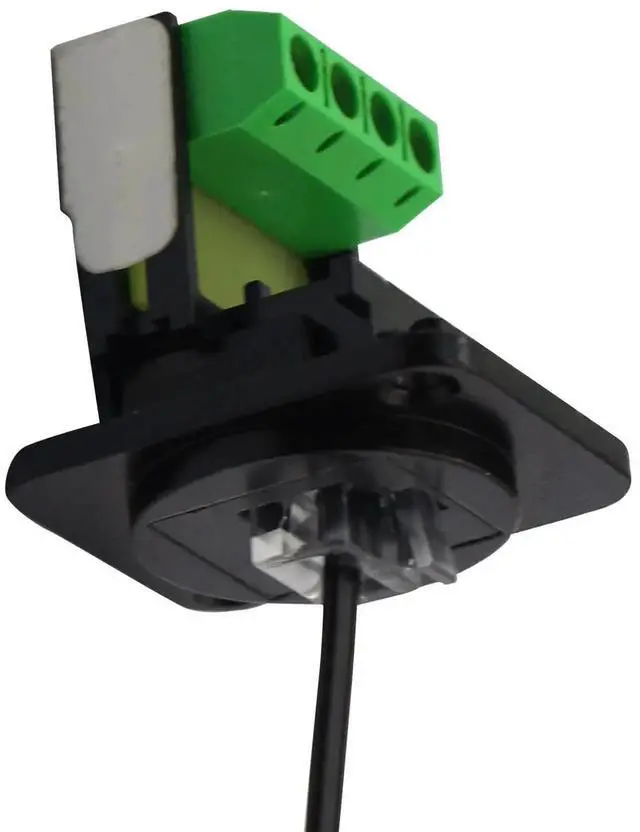 Alt view image 4 of 7 - DIXSG RJ11 6P4C D-Type Panel Mount Ethernet Extender CAT3 Terminal Solderless Adapter D-Type Keystone Telephone Jack Connector with Screw Black