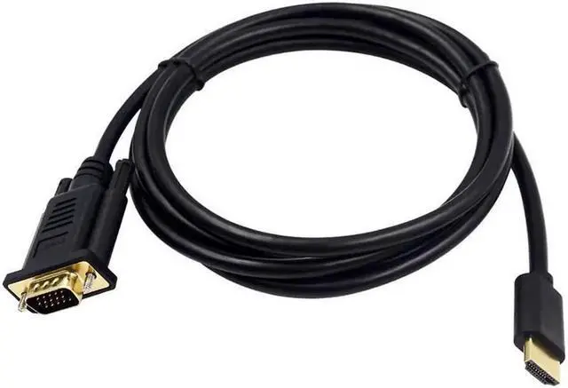 Alt view image 7 of 7 - HDMI to VGA, Hannord Gold-Plated HDMI to VGA 3.3 Feet Cable (Male to Male) Compatible for Computer, Desktop, Laptop, PC, Monitor, Projector, HDTV,, Roku, Xbox and More