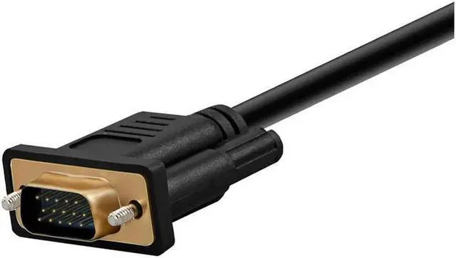 Alt view image 3 of 7 - HDMI to VGA, Hannord Gold-Plated HDMI to VGA 3.3 Feet Cable (Male to Male) Compatible for Computer, Desktop, Laptop, PC, Monitor, Projector, HDTV,, Roku, Xbox and More