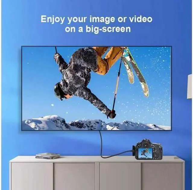 Main image of Mini HDMI to HDMI Cable, 4K HDMI to mini HDMI 2.0 Bidirectional High Speed Adapter, for Graphics Card,HDTV,Tablet,Camera,S.ony HDR-XR50,6ft