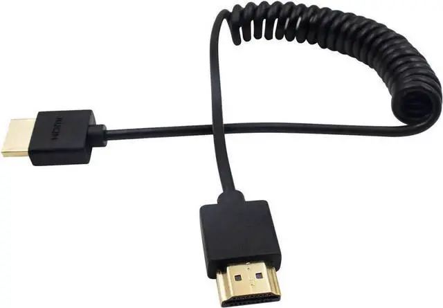 Alt view image 5 of 5 - DIXSG Coiled HDMI Cable, 4K HDMI to HDMI Cable, Extreme Thin HDMI Male to Male Extender Coiled Cable for 3D and 4K Ultra HD TV Stick HDMI 2.0 Cord Extension Converter(HDMI Extender) (1.2M/4FT)