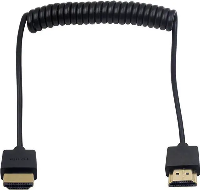 Alt view image 3 of 5 - DIXSG Coiled HDMI Cable, 4K HDMI to HDMI Cable, Extreme Thin HDMI Male to Male Extender Coiled Cable for 3D and 4K Ultra HD TV Stick HDMI 2.0 Cord Extension Converter(HDMI Extender) (1.2M/4FT)