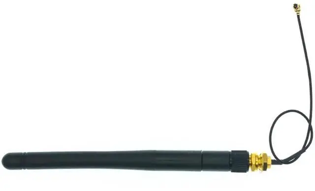 Main image of 2pcs 2.4G WiFi Antenna SMA to U.FL-4 2.4GHz 3dBi Antenna U.fl-4 to RP SMA Male for ZigBee Router 90 Degrees Right Angle Folded Lead 15CM