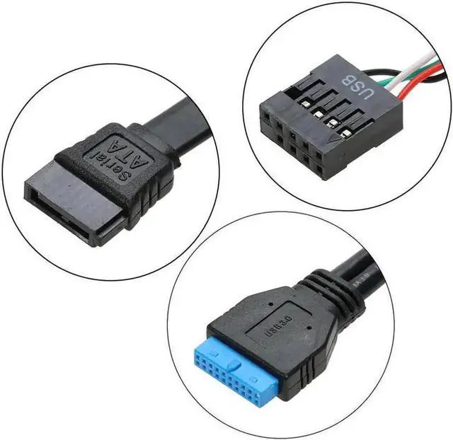 Alt view image 4 of 7 - DIXSG 5.25" Internal Card Reader Media Multi-Function Dashboard PC Front Panel Type-C USB 3.1 USB 3.0 Support CF XD MS M2 TF SD card reader smart