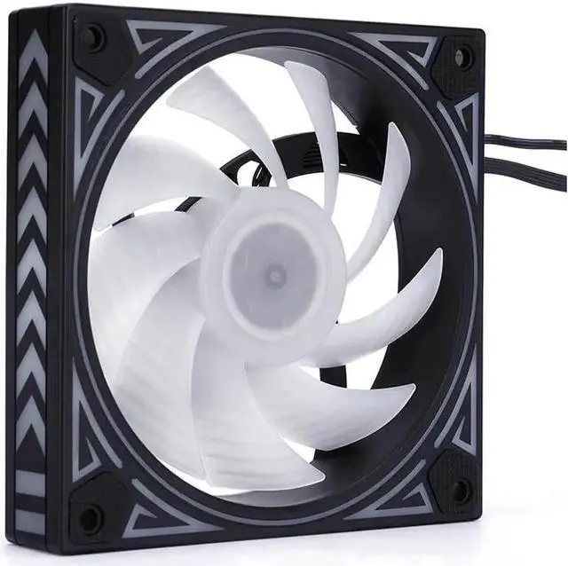 Main image of DIXSG 120mm fan rainbow iridescence 12cm LED fan 3+4pin Diamond Light Chassis Fan Mute Color Cooling Fan 12V for pc computer gaming cooling fans