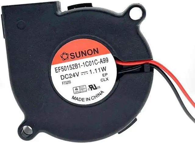 Alt view image 2 of 4 - DIXSG 3D Printer Blower Fan 5015 DC 24V 1.11W Double Ball Bearing Fan Centrifugal DC Cooling Turbo Fan Replace EF50152B1-1C01C-A99