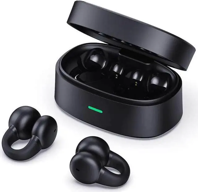Main image of DIXSG Ear-Clip Bone Conduction Headphones Bluetooth 5.3 Painless Wireless Open Ear Clip on Headphone Waterproof Running Earring Earphone Air Conduction Earphones Open Earbuds Wireless Earbuds with Ear