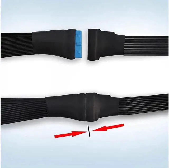 Alt view image 3 of 6 - DIXSG USB 3.0 Header Extension Cable 19/20 Pin 1 to 2 Y Splitter Internal Extension Adapter DIY(5.9 inch)